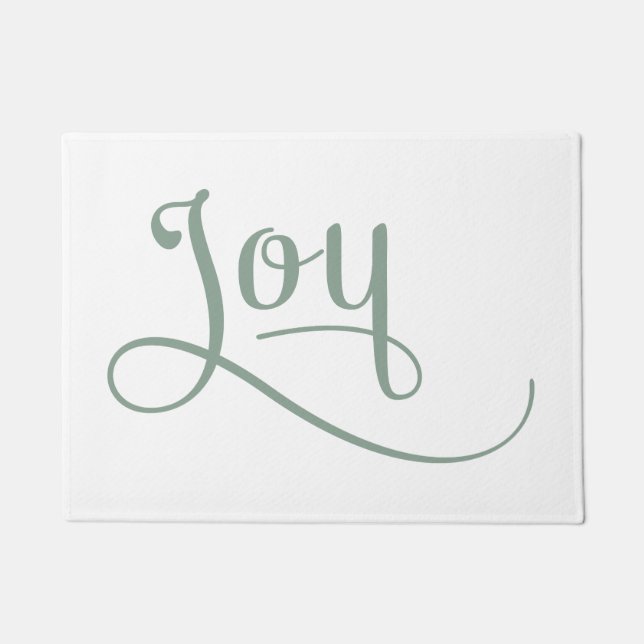 Joy Script Sage Fußmatte (Vorderseite)
