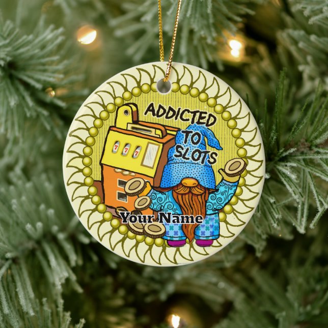 Joy Slots gnome Keramik Ornament (Baum)