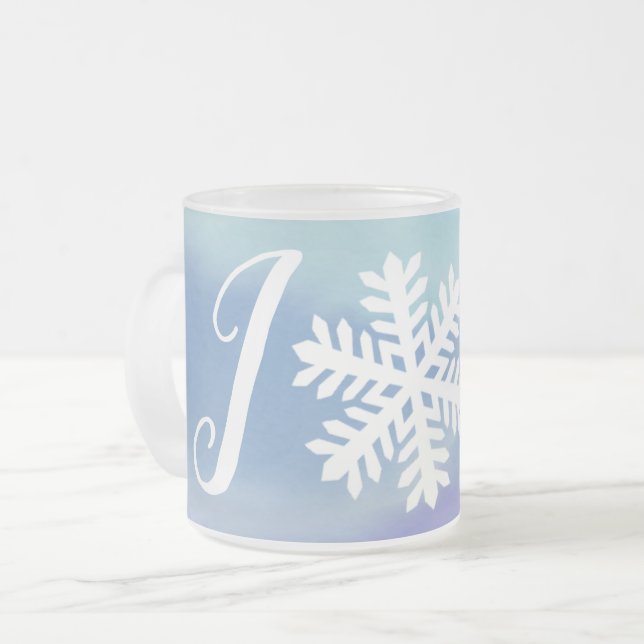 Joy Snowflake Mattglastasse (Vorderseite Links)