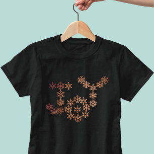 Joy Snowflake Noël Fête T-shirt Festive