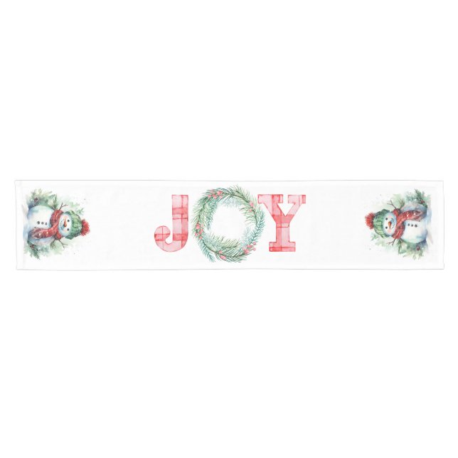 JOY Snowmen Kurzer Tischläufer (Horizontal)