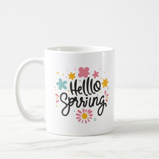 Joy Spring Charming Hello Spring Floral Cheerful Kaffeetasse (Links)