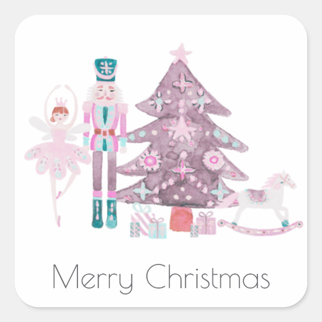 Joy Sticker de Noël avec personnages Nutcracker (Devant)
