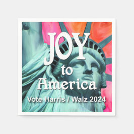 Joy to America Harris Walz Serviette