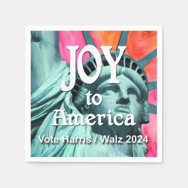 Joy to America Harris Walz Serviette (Vorderseite)
