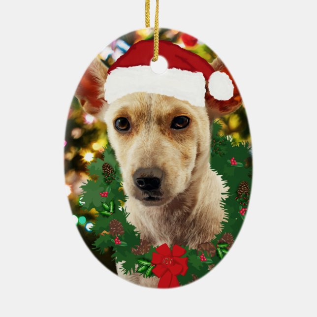 Joy to the Puppy Keramikornament (Hinten)