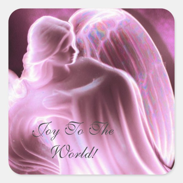 Joy to the World Angel Sticker (Vorderseite)