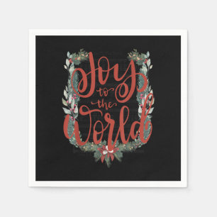 Joy-to-the-World Christliche Weihnachten Jesus Geb Serviette