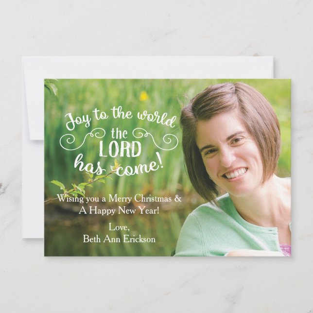 Joy To The World Christmas Card Modèle (Devant)