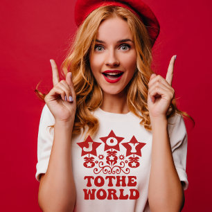 Joy To The World Christmas Cote T-Shirt