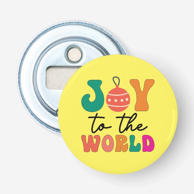 Joy to The World - Christmas Design-50835 Flaschenöffner (Vorderseite)