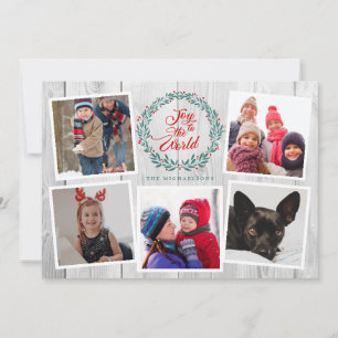 JOY TO THE WORLD CHRISTMAS Foto Collage