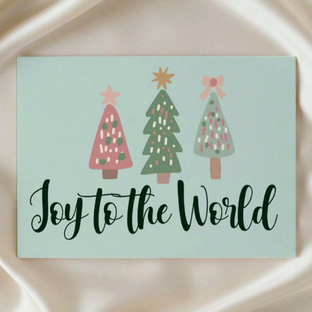 Joy to the World Christmas  Post Card  Postkarte (Von Creator hochgeladen)