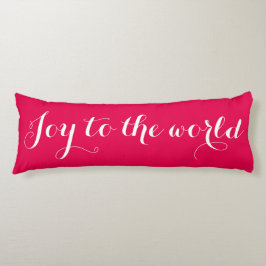 JOY TO THE WORLD Frohe Weihnachtskissen Seitenschläferkissen