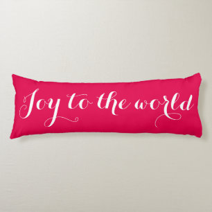 JOY TO THE WORLD Frohe Weihnachtskissen Seitenschläferkissen