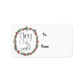 Joy to the World Gift Labels Adressaufkleber