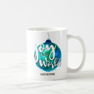 "Joy to the World" Globe, Weihnachten, Custom Kaffeetasse