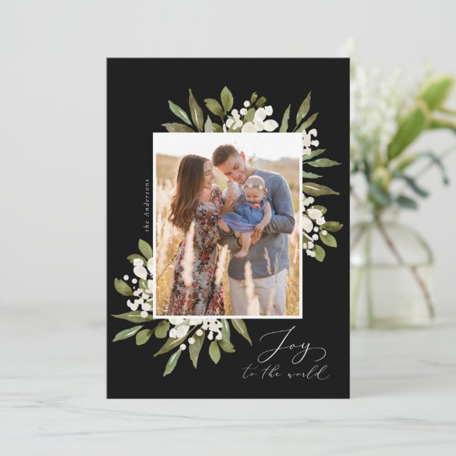 Joy to the World Holiday Carte photo (Debout devant)