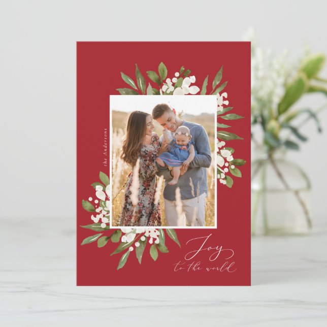 Joy to the World Holiday Carte photo (Debout devant)