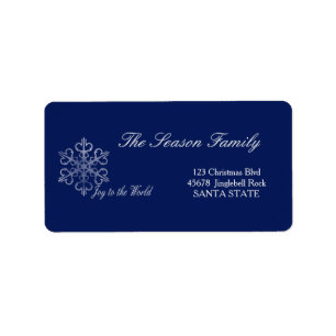Joy to the World Holiday Étiquette de adresse