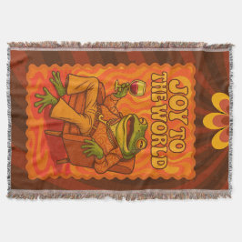 Joy to the World Psychedelic Frog with Wine Decke