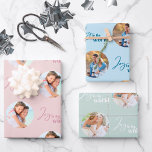 Joy to the World Round Fotos Set of 3 Geschenkpapier Set<br><div class="desc">Joy to the World Foto Weihnachtszeitung - 3 Designs im Set und Sie können jedes Blatt mit den gleichen oder verschiedenen Fotos anpassen. Personalisieren Sie mit Bildern, von wem das Geschenk ist oder von wem das Geschenk stammt; was auch immer Sie bevorzugen. Jedes Blatt wird mit "Freude an der Welt"...</div>