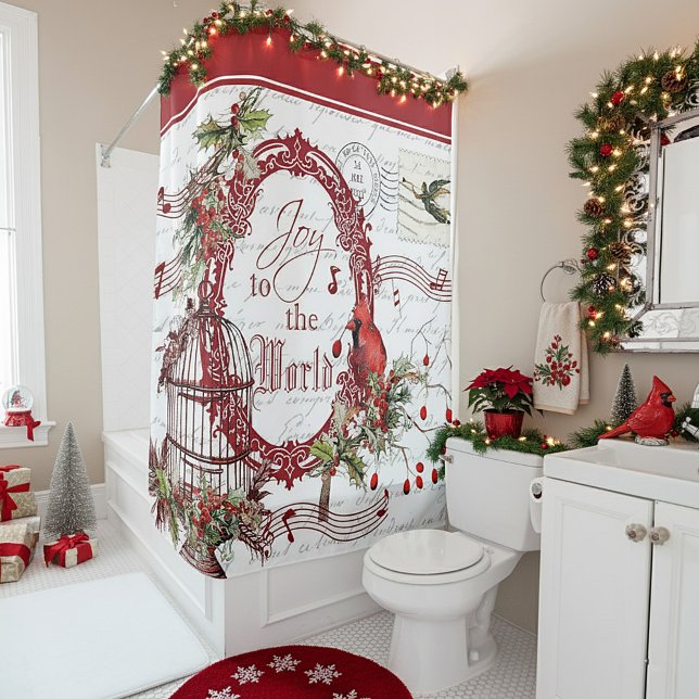 Joy to the World Shower Curtain Duschvorhang (Von Creator hochgeladen)