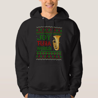 Joy Tuba World Music Lover Xmas Geschenk Ugly Tuba Hoodie