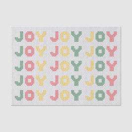 Joy Typografy Christmas Sweater Seidenpapier