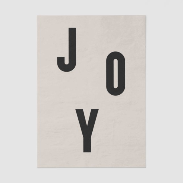 Joy typography seidenpapier (Vorderseite)