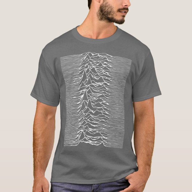 JOY UNKNOWN PLEASURE DIVISION funny T-Shirt (Vorderseite)