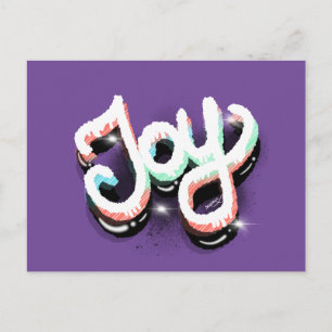 Joy Urban Faith Street Art Handlettering Postkarte