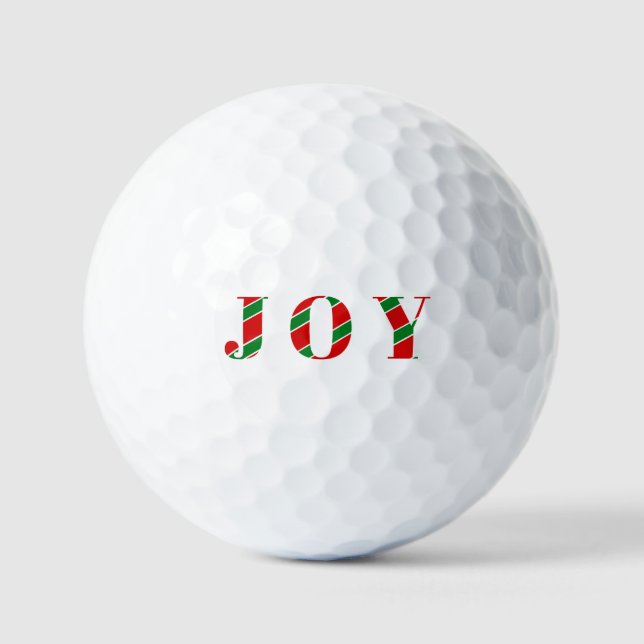 JOY Weihnachts- / Festtags-Golf-Geschenk Golfball (Vorderseite)