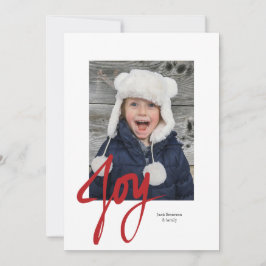 JOY Weihnachts-Foto - Flat Card Feiertagskarte