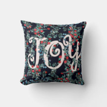 Joy! Weihnachts-Rotes Beerenmuster