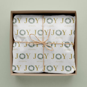 "Joy" Weihnachtsfeier Seidenpapier