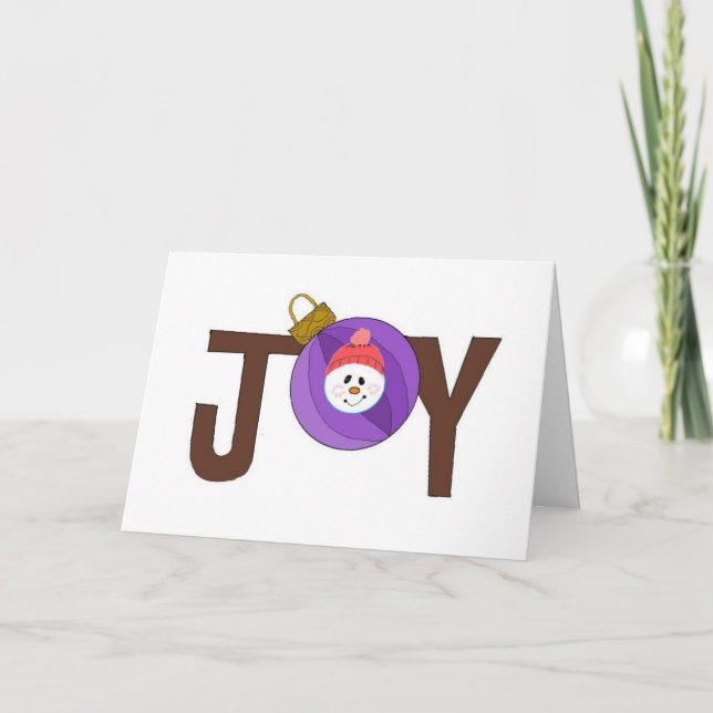 Joy - Weihnachtskarte Feiertagskarte (Vorderseite)