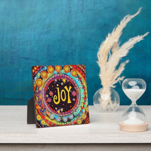 Joy Whimsical Fun Farbenfrohe Weihnachtsfeier Fotoplatte (InSitu)