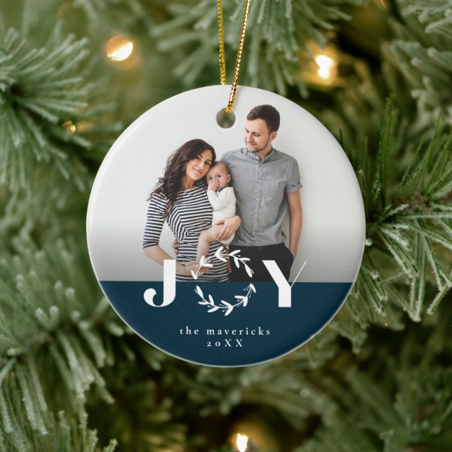 Joy wreath fête photo ornement (Arbre)