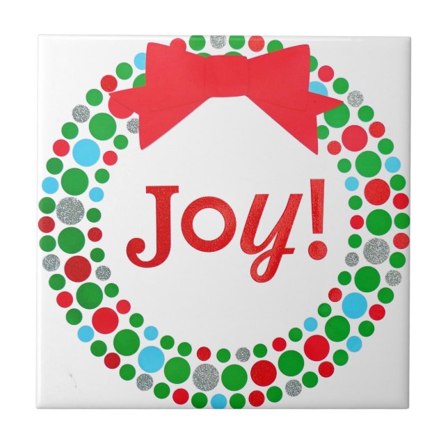 Joy Wreath Fliese (Vorderseite)