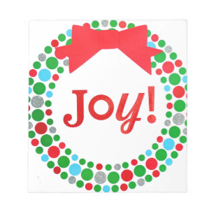 Joy Wreath Notizblock
