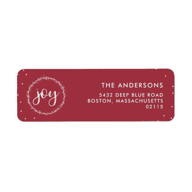 Joy Wreath - Red & White Holiday (Vorne)