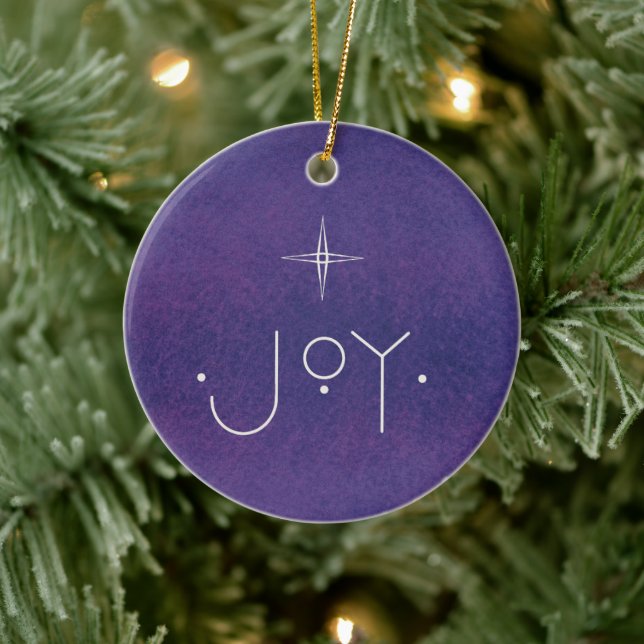 JOY-Zierarbeit, MIT PERSONALISIERTER NACHRICHT Keramik Ornament (Baum)