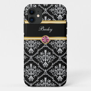 Joyau classique iPhone 11 Coque Monogramme