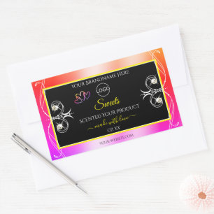 Joyaux colorés Rainbow Decor Logo Étiquette et noi