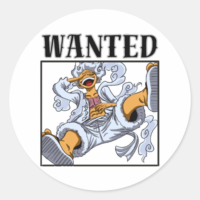 Joyboy luffy runder aufkleber (Vorderseite)