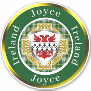 Joyce Shield & Celtic Cross Personalisiert Aufkleber