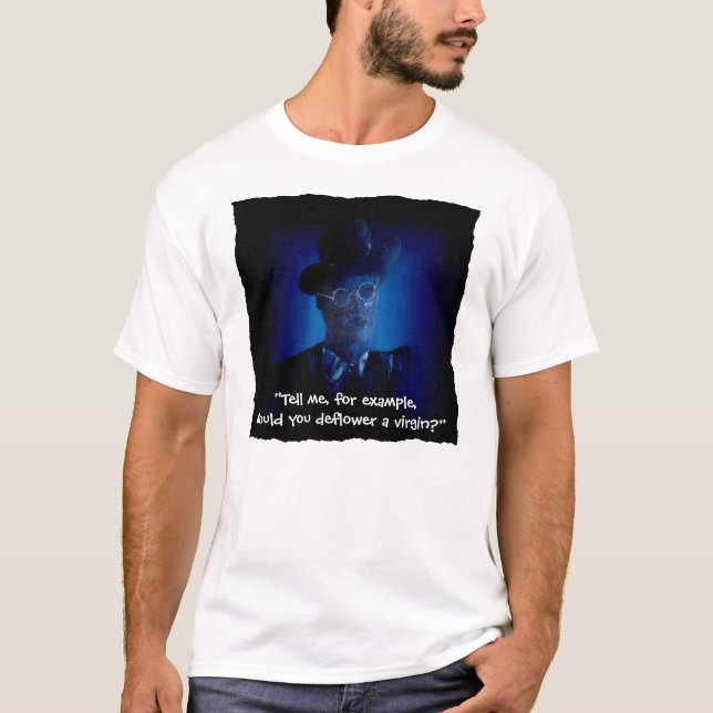 Joyce-Zitat "Deflower eine Jungfrau-" T-Shirt (Vorderseite)