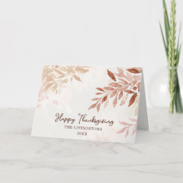 Joyeuse Action de grâce - Carte de vœux Boho Aquar