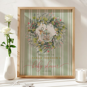 Joyeuse Affiche de bienvenue Baby shower